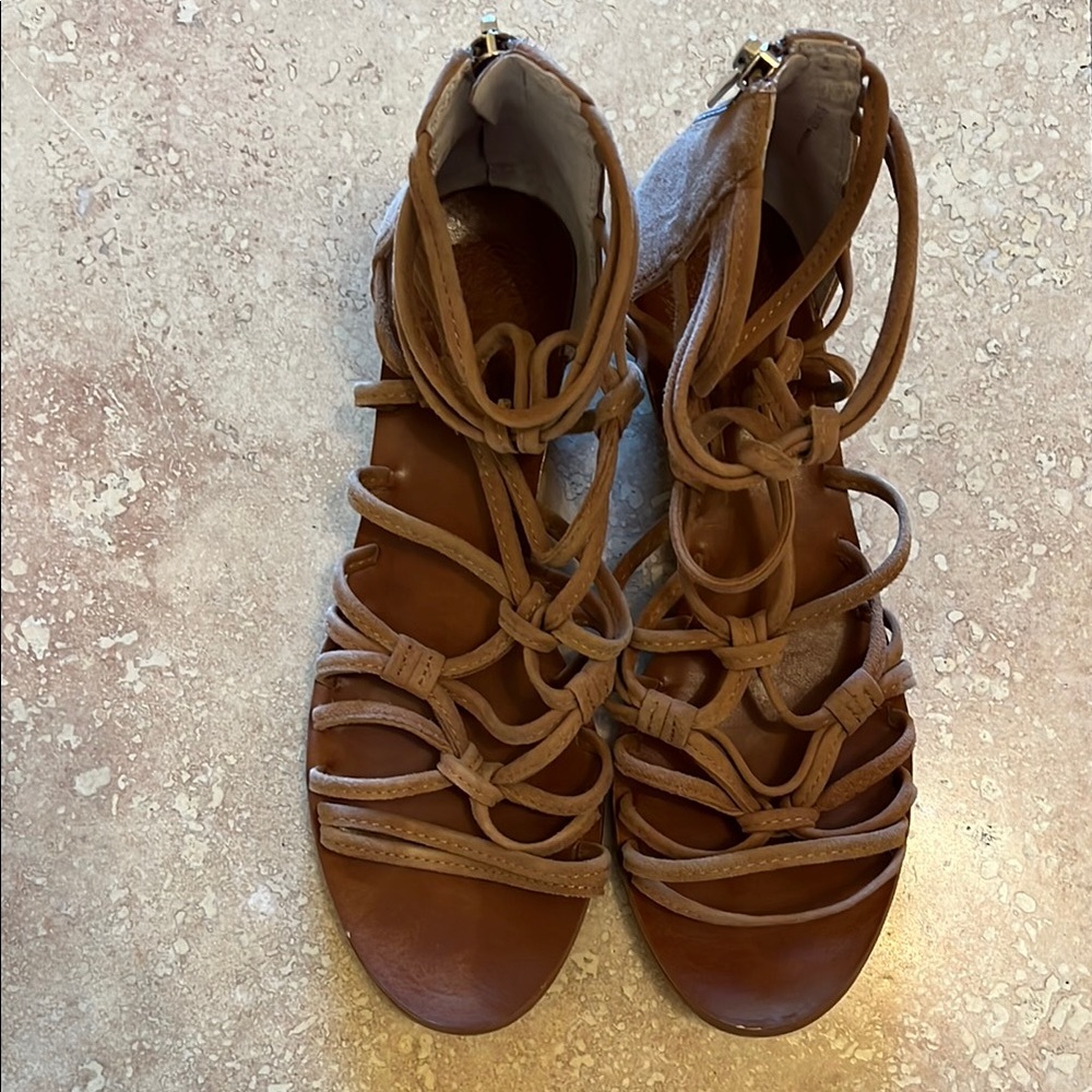Tan Strappy Sandals